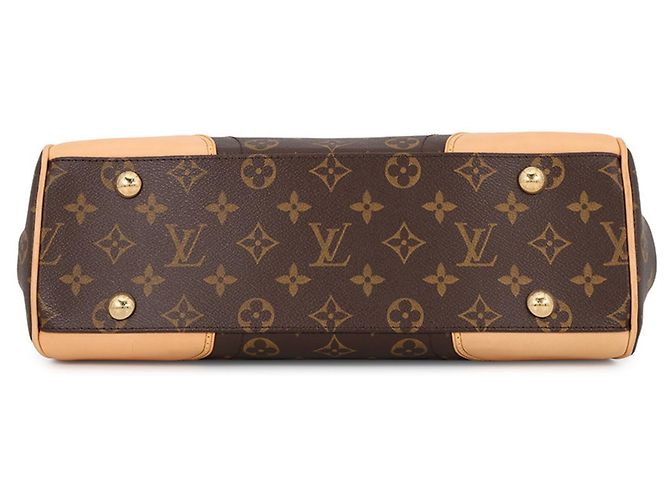 Borsa a tracolla Louis Vuitton Monogram Beverly MM Marrone - vista 3