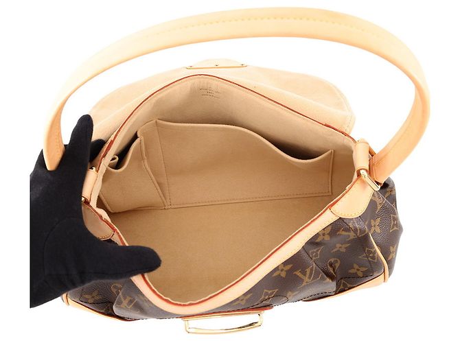 Borsa a tracolla Louis Vuitton Monogram Beverly MM Marrone - vista 5