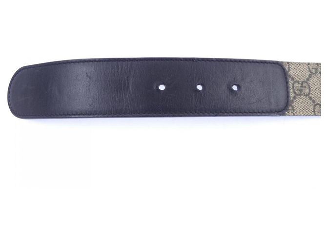 Cintura Gucci 400593 Marrone Nero - vista 4