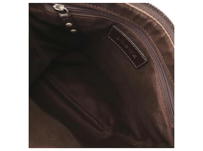 Borsa a tracolla Loewe Repeat Anagram Marrone Nero Marrone scuro - vista 10