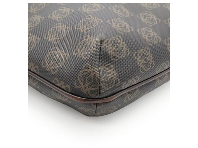 Borsa a tracolla Loewe Repeat Anagram Marrone Nero Marrone scuro - vista 4