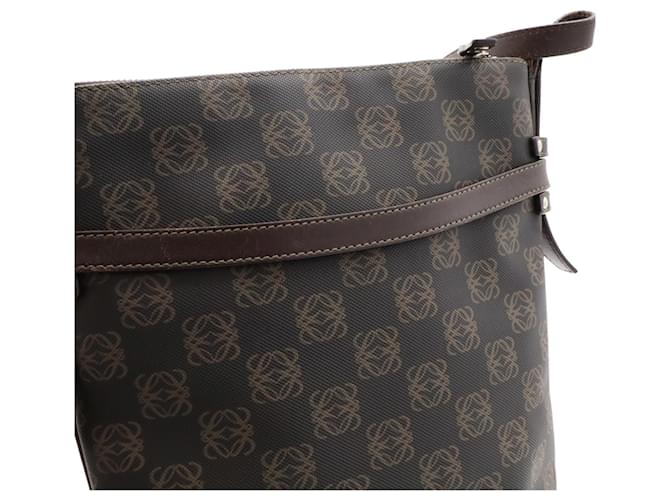 Borsa a tracolla Loewe Repeat Anagram Marrone Nero Marrone scuro - vista 9