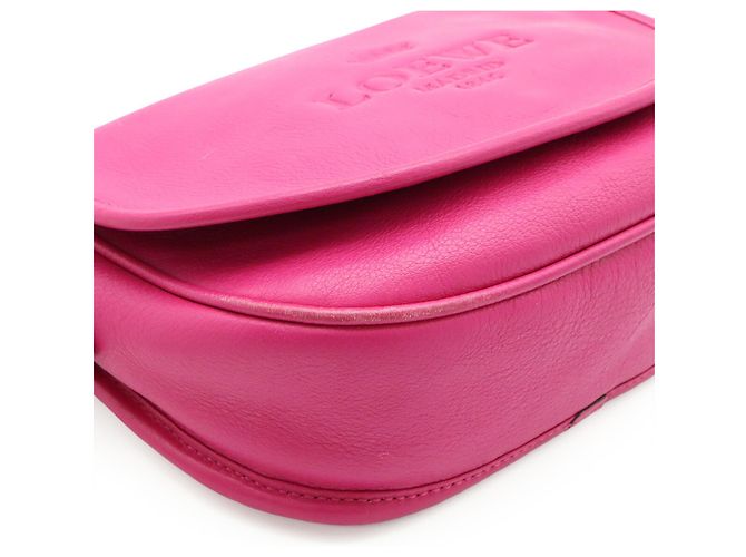 Loewe Heritage Schultertasche/Pochette aus rosa Leder Pink - Ansicht 4