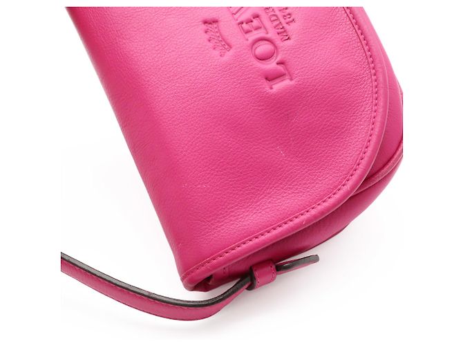 Loewe Heritage Schultertasche/Pochette aus rosa Leder Pink - Ansicht 7