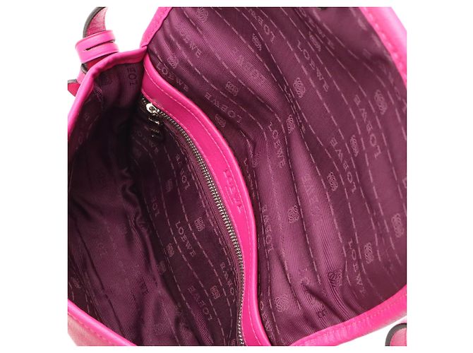 Loewe Heritage Schultertasche/Pochette aus rosa Leder Pink - Ansicht 9