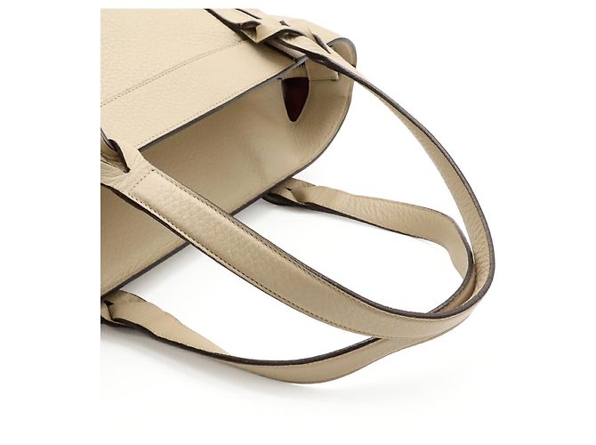 Borsa Loewe Anagram Amazona Fusta Beige - vista 5