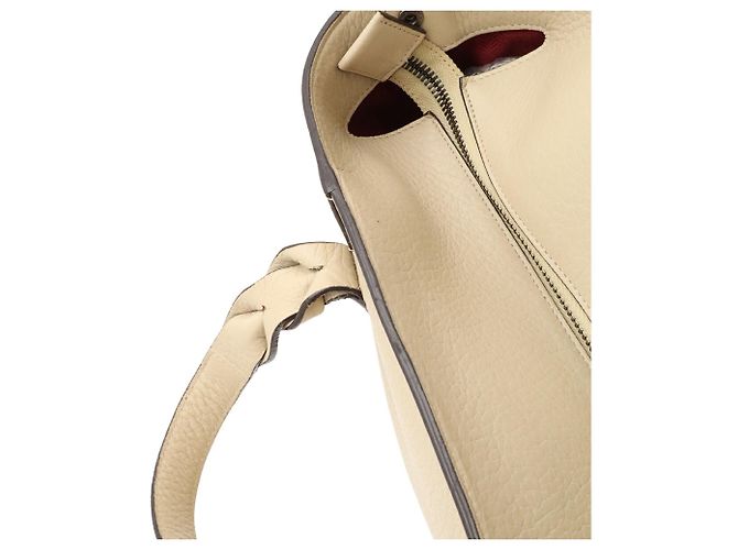Borsa Loewe Anagram Amazona Fusta Beige - vista 7