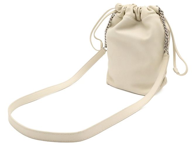 Borsa a Spalla Teddy Small Chain Yves Saint Laurent Crudo - vista 3