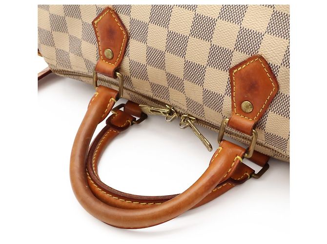 Borsa Louis Vuitton Damier Azur Speedy Bandoulière 30 Crudo - vista 6