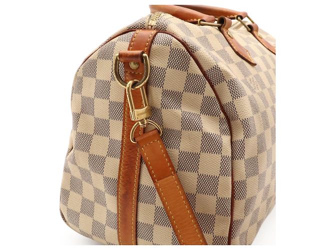 Borsa Louis Vuitton Damier Azur Speedy Bandoulière 30 Crudo - vista 7
