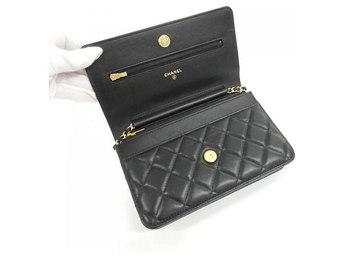 Catena per portafoglio Chanel Timeless Classic Line AP0250 Nero - vista 7