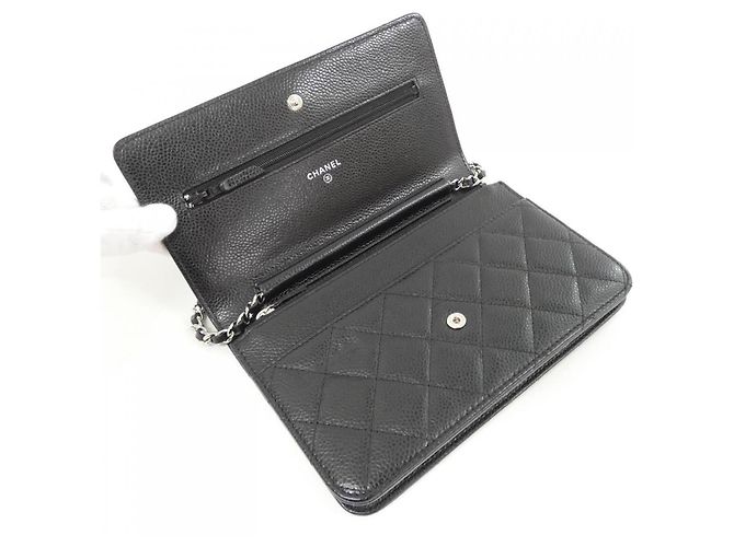 Portafoglio con catena Chanel Timeless Classic Line 33814 Nero - vista 8