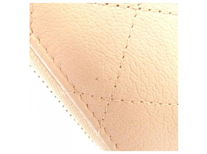Tarjetero de piel de cabra rosa Chanel - vista 6
