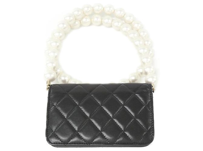Timeless Portafoglio con Catena Chanel AP1898 Nero - vista 2