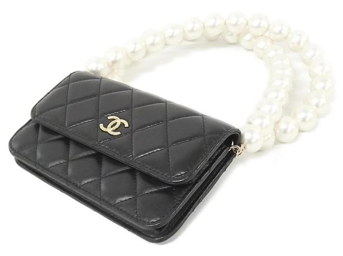 Timeless Portafoglio con Catena Chanel AP1898 Nero - vista 3