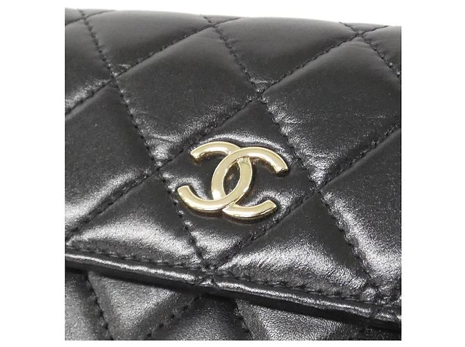 Timeless Portafoglio con Catena Chanel AP1898 Nero - vista 5