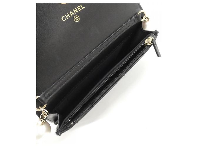 Timeless Portafoglio con Catena Chanel AP1898 Nero - vista 7