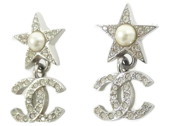 Orecchini a lobo Chanel ABF758 Argento Bianco - vista 2
