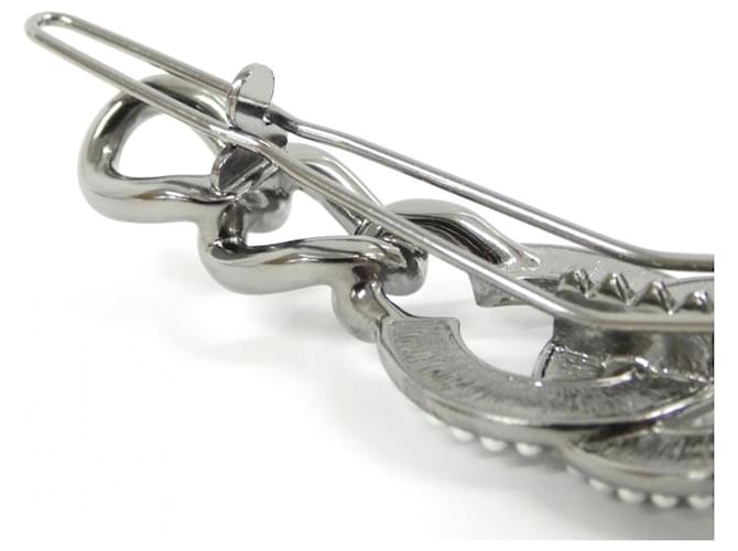 Barrette Chanel AB3785 Argento e Bianco - vista 3
