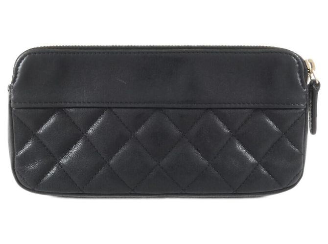 Chanel 70118 Portafoglio con catena in pelle nera Nero - vista 2