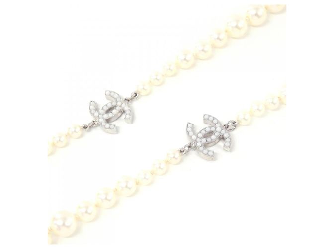 Collana bianca Chanel 27012 Bianco - vista 3