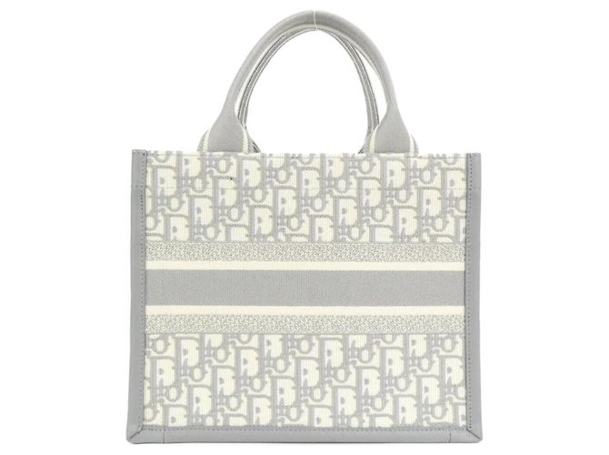 Borsa Christian Dior DIOR OBLIQUE Book Tote Small Marrone - vista 2