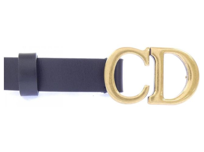 Christian Dior Saddle Ledergürtel Schwarz - Ansicht 2