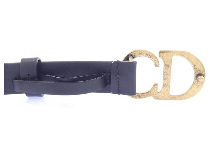 Christian Dior Saddle Ledergürtel Schwarz - Ansicht 3