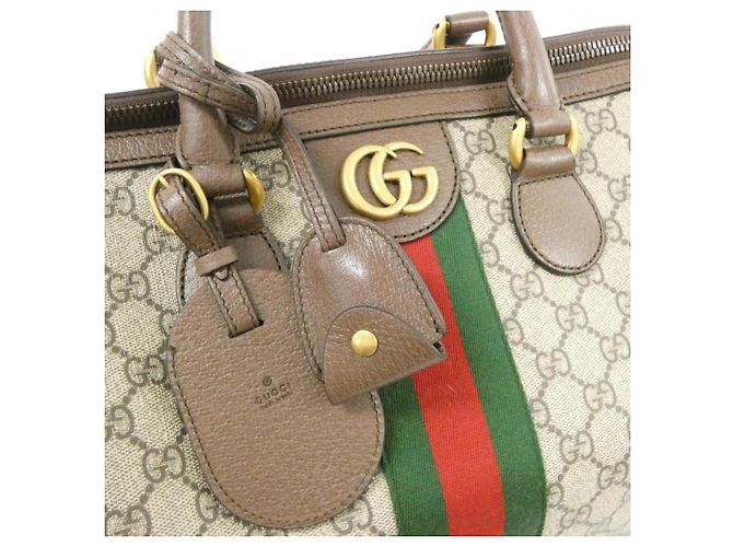 Borsa Boston Gucci SAVOY Marrone Beige - vista 4