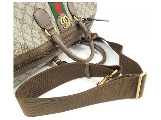 Borsa Boston Gucci SAVOY Marrone Beige - vista 5