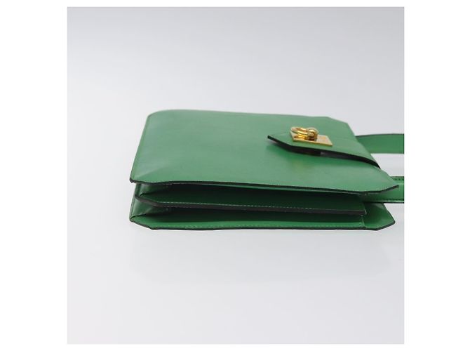 Céline Celine vintage Leather Verde - vista 3