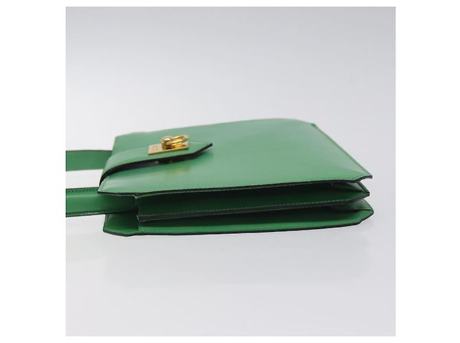Céline Celine vintage Leather Verde - vista 4