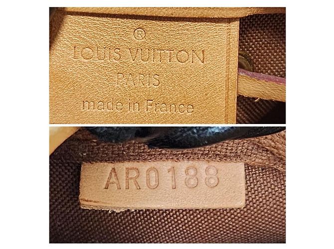 LOUIS VUITTON Monogram Nano Noe Borsa a Secchiello/Crossbody Marrone/Beige Monogramma - vista 2
