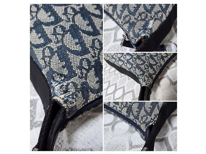 CHRISTIAN DIOR Monogram Messenger Bag Blau/Grau - Ansicht 11