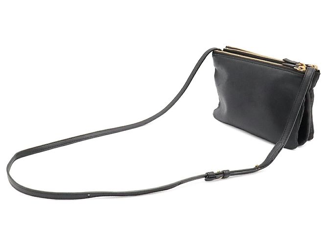 Céline Borsa a tracolla Trio Small in pelle nera Celine Nero - vista 3
