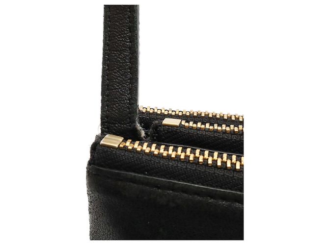 Céline Borsa a tracolla Trio Small in pelle nera Celine Nero - vista 5