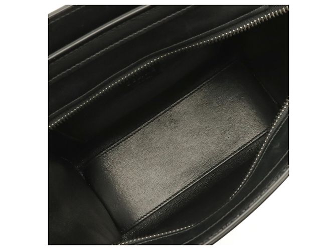 Céline Borsa Celine Luggage Nano Shopper Nero Rosso Grigio - vista 9