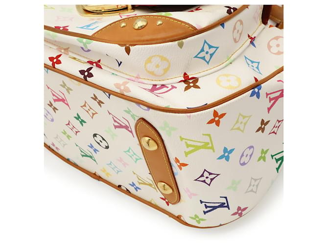 Borsa Louis Vuitton Monogram Multicolor Rita Bianco Multicolore Giallo Monogramma - vista 4