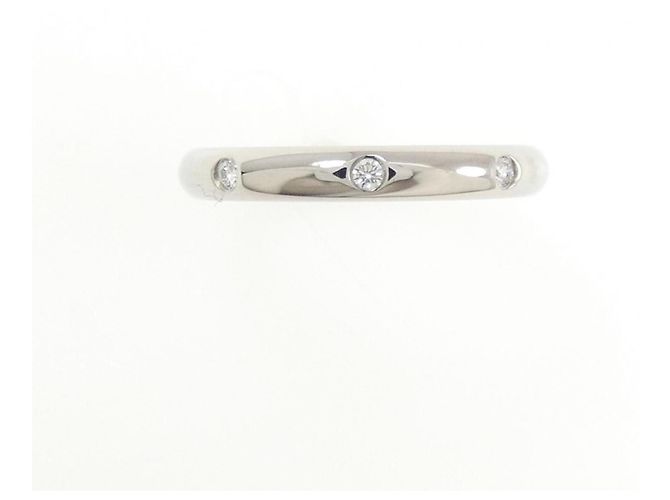 Anel de banda em platina 950 Cartier com diamante - vista 2