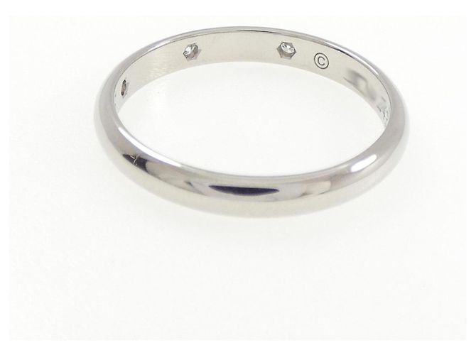 Anel de banda em platina 950 Cartier com diamante - vista 3