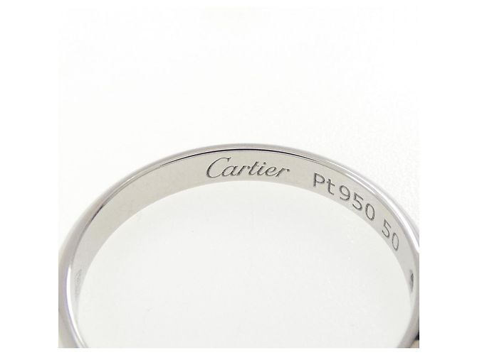 Anel de banda em platina 950 Cartier com diamante - vista 4