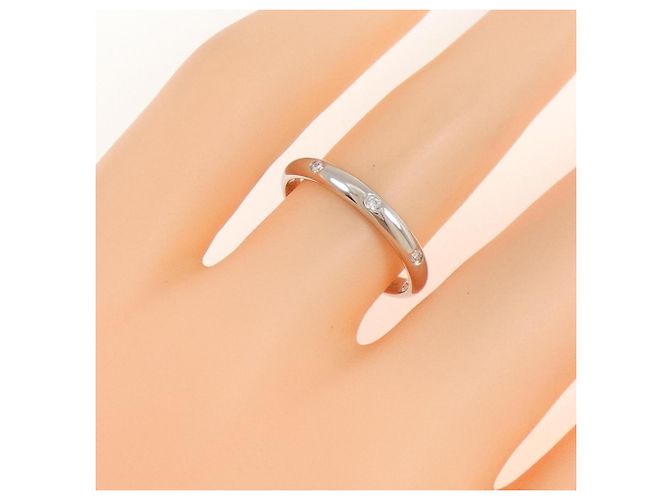 Anel de banda em platina 950 Cartier com diamante - vista 5