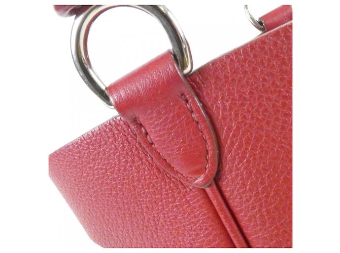 Hermès Borsa a tracolla Hermes Majoire PM Rosso - vista 5