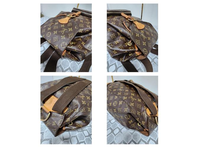 Zaino LOUIS VUITTON Monogram Montsouris GM Marrone - vista 15