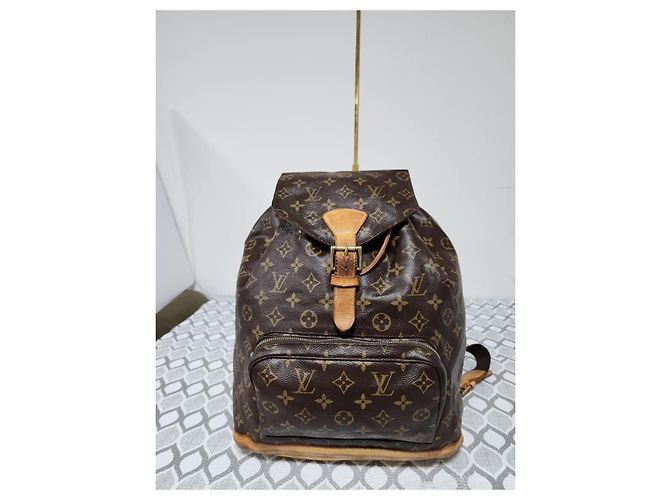 Zaino LOUIS VUITTON Monogram Montsouris GM Marrone - vista 19