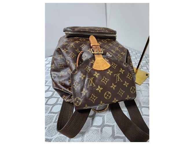 Zaino LOUIS VUITTON Monogram Montsouris GM Marrone - vista 7