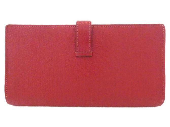 Hermès Bearn Soufflé Long Wallet Rot - Ansicht 2