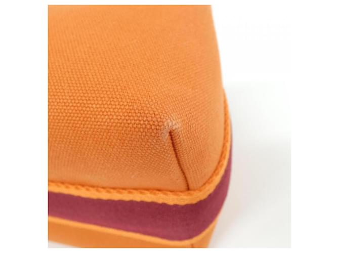 Hermès Pochette Hermes Bride à Black PM Arancione - vista 3