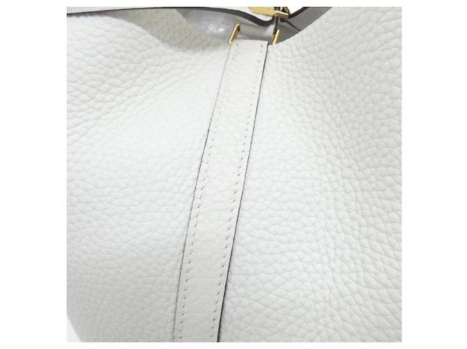 Hermès Hermes Picotin Lock MM Handtasche Weiß - Ansicht 3