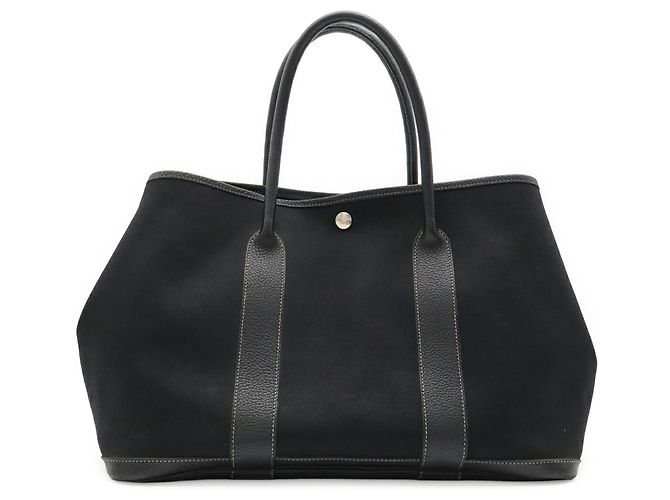 Hermès Bolso Tote HERMES Garden PM Negro - vista 2